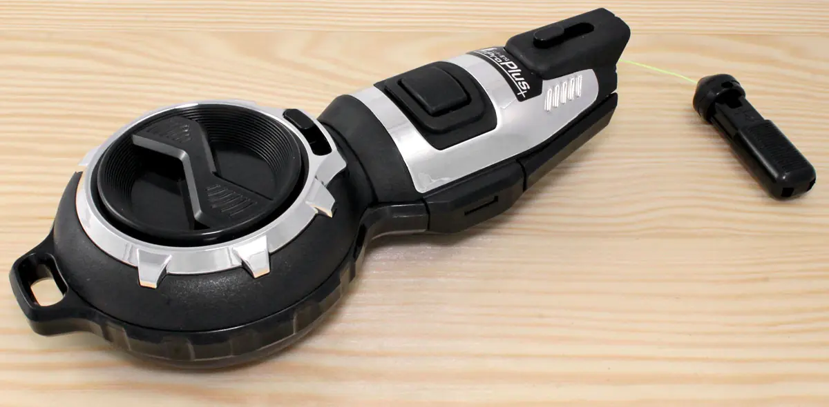 Fil de Marquage à l'Encre Pro Plus Noir Corde Fine avec Fonction de Rembobinage Automatique SHINWA