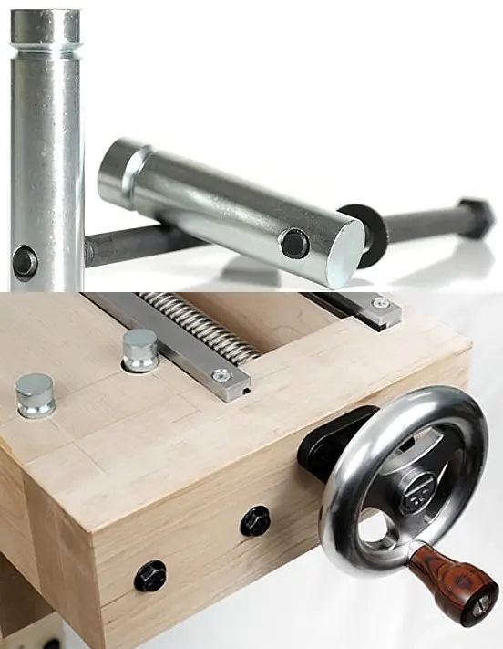 Pack de Matériel de Construction d'Etabli (4 Écrous Barillets 2 Écrous Barillets avec Embout 4 Vis à Bois Spax 5 x 3/8 po) BENCHCRAFTED Pack de Matériel de Construction d'Etabli (4 Écrous Barillets 2 Écrous Barillets avec Embout 4 Vis à Bois Spax 5 x 3/8 po) BENCHCRAFTED