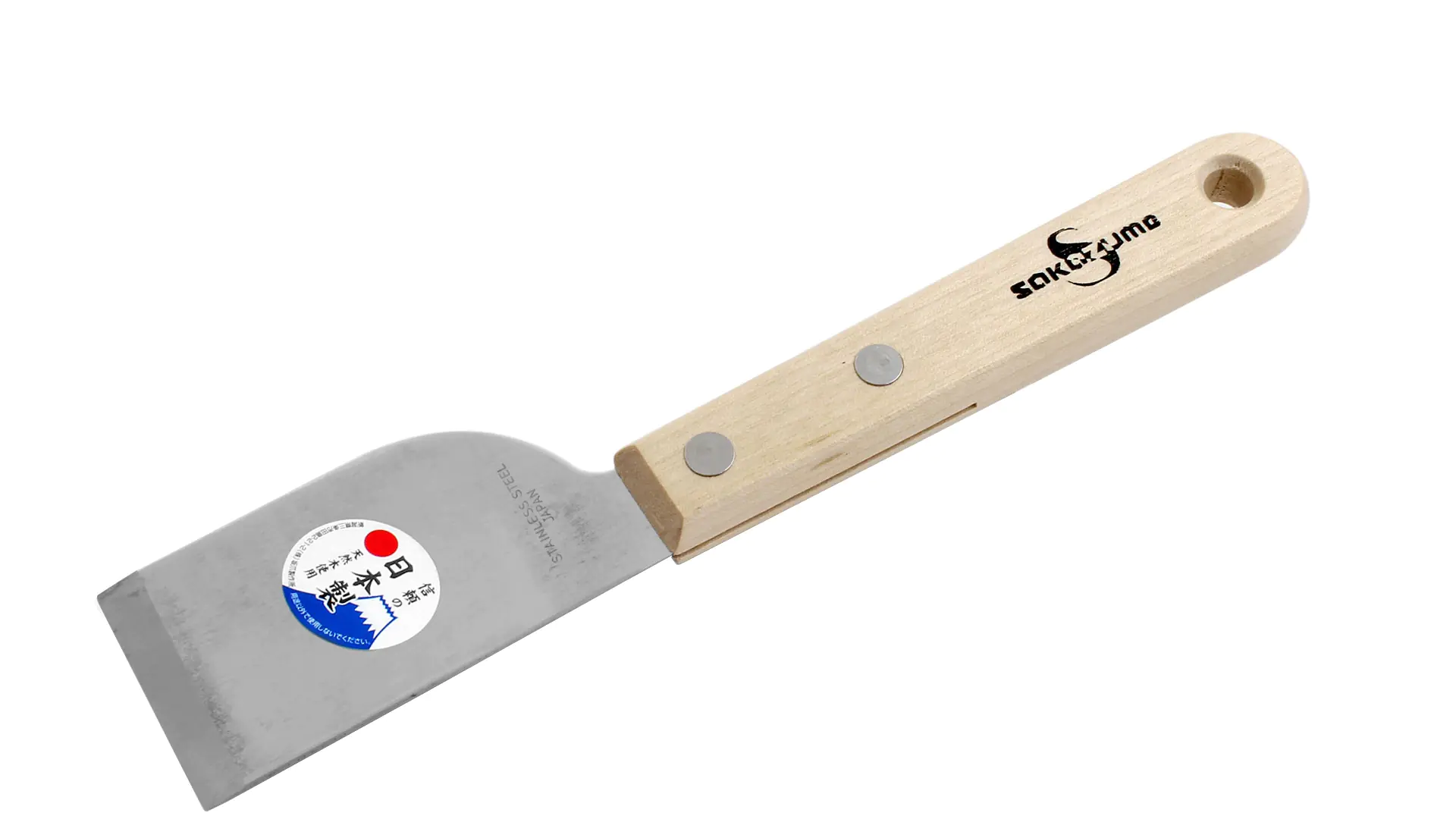 Spatule Droite en Acier Inoxydable Largeur de Lame 42mm SAKAZUME