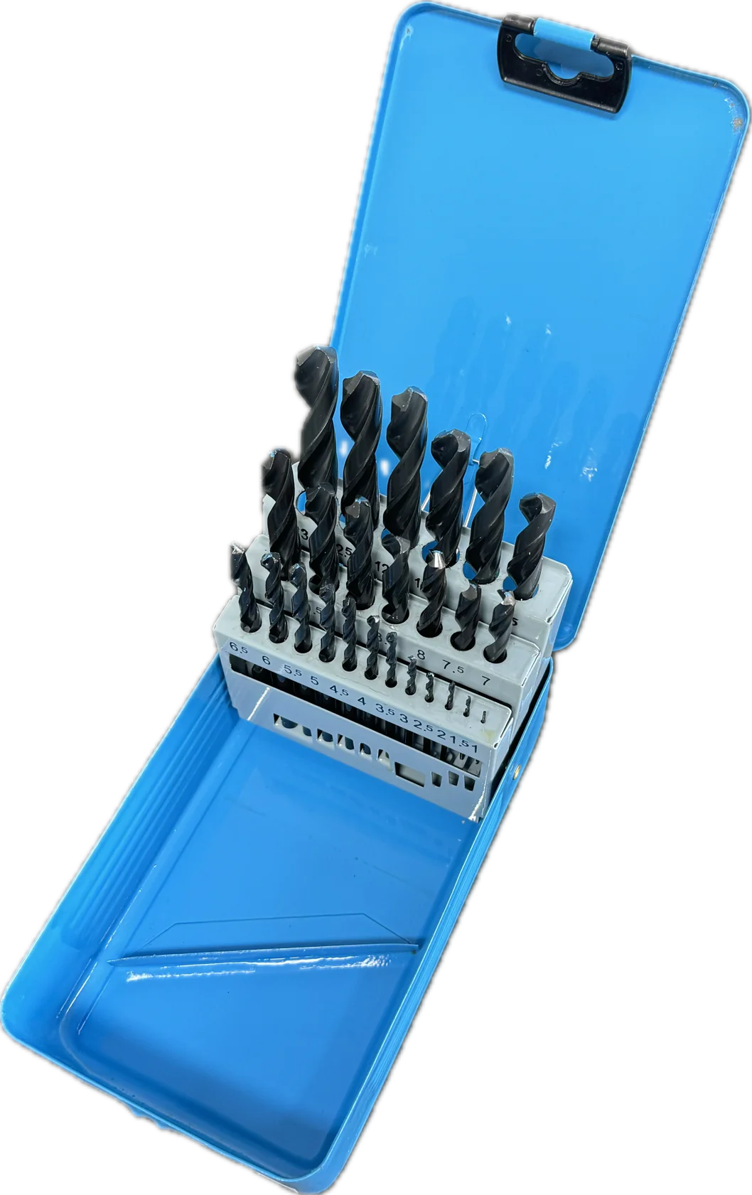 Jeu de Forets Hélicoïdaux 1.0 - 13.0 mm Progressif de 0.5 mm LOEHER-LB2 840/01 Roulé dans une Boîte en Plastique Jeu de Forets Hélicoïdaux 1.0 - 13.0 mm Progressif de 0.5 mm LOEHER-LB2 840/01 Roulé dans une Boîte en Plastique