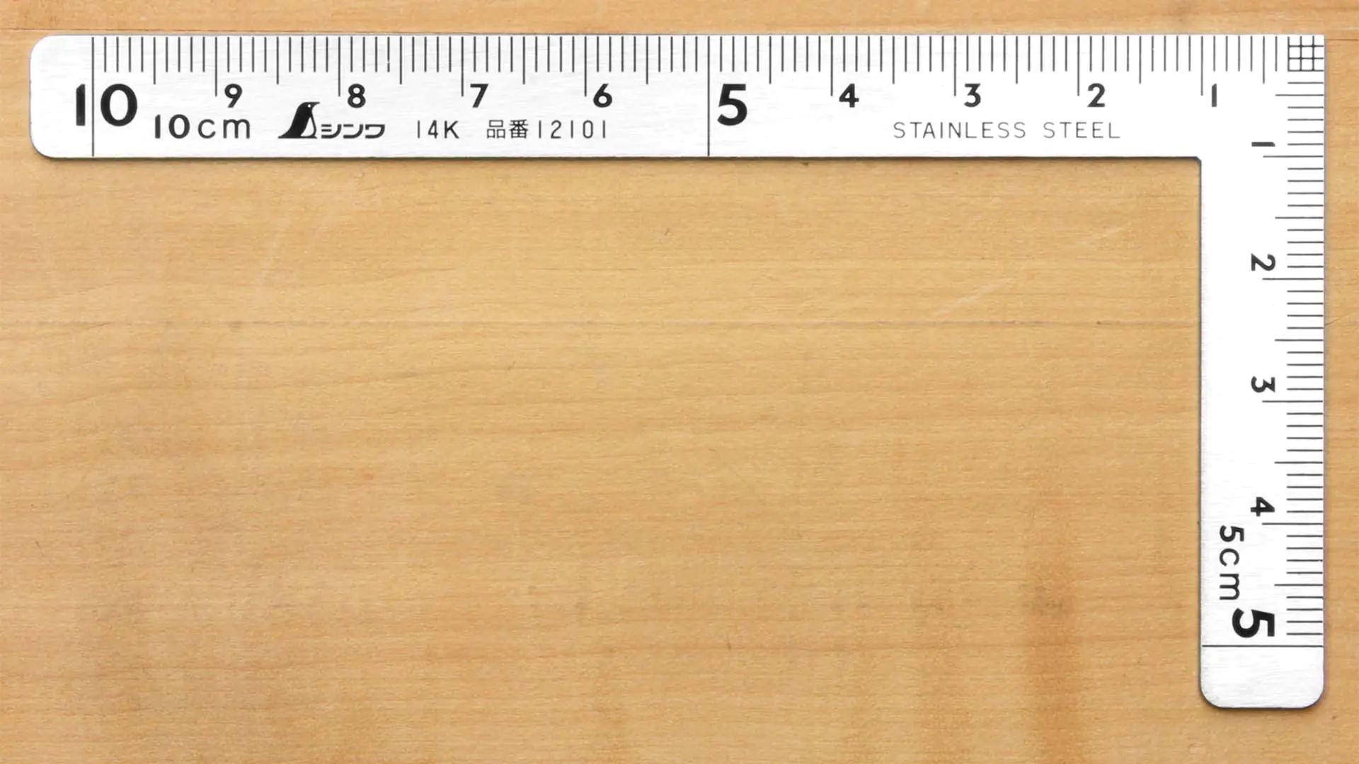 Mini Équerre Plate en Acier 10 x 5 cm SHINWA