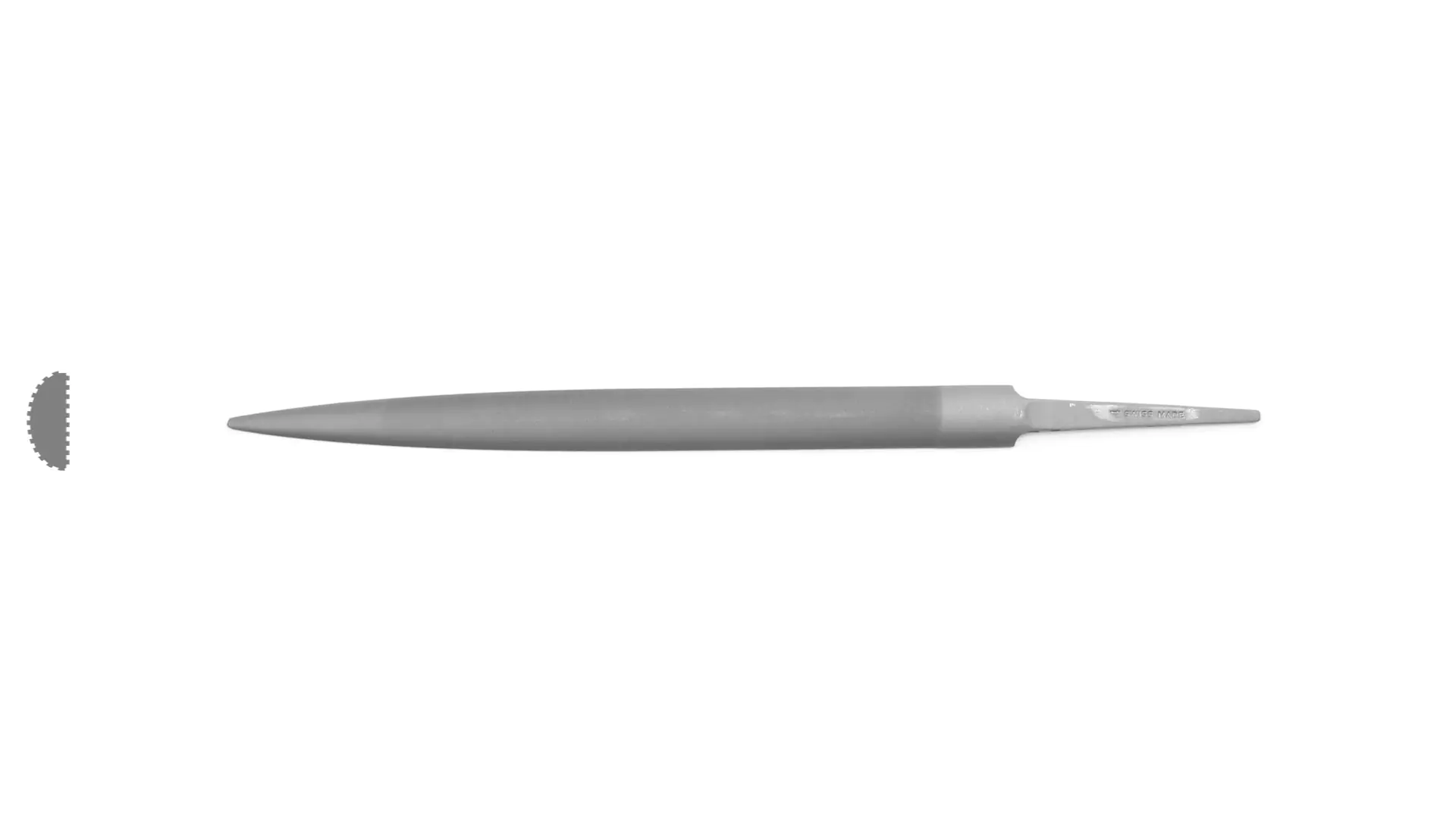Lime Demi-Ronde Mince Coupe 4 Longueur de Coupe 150 mm SWISS MADE