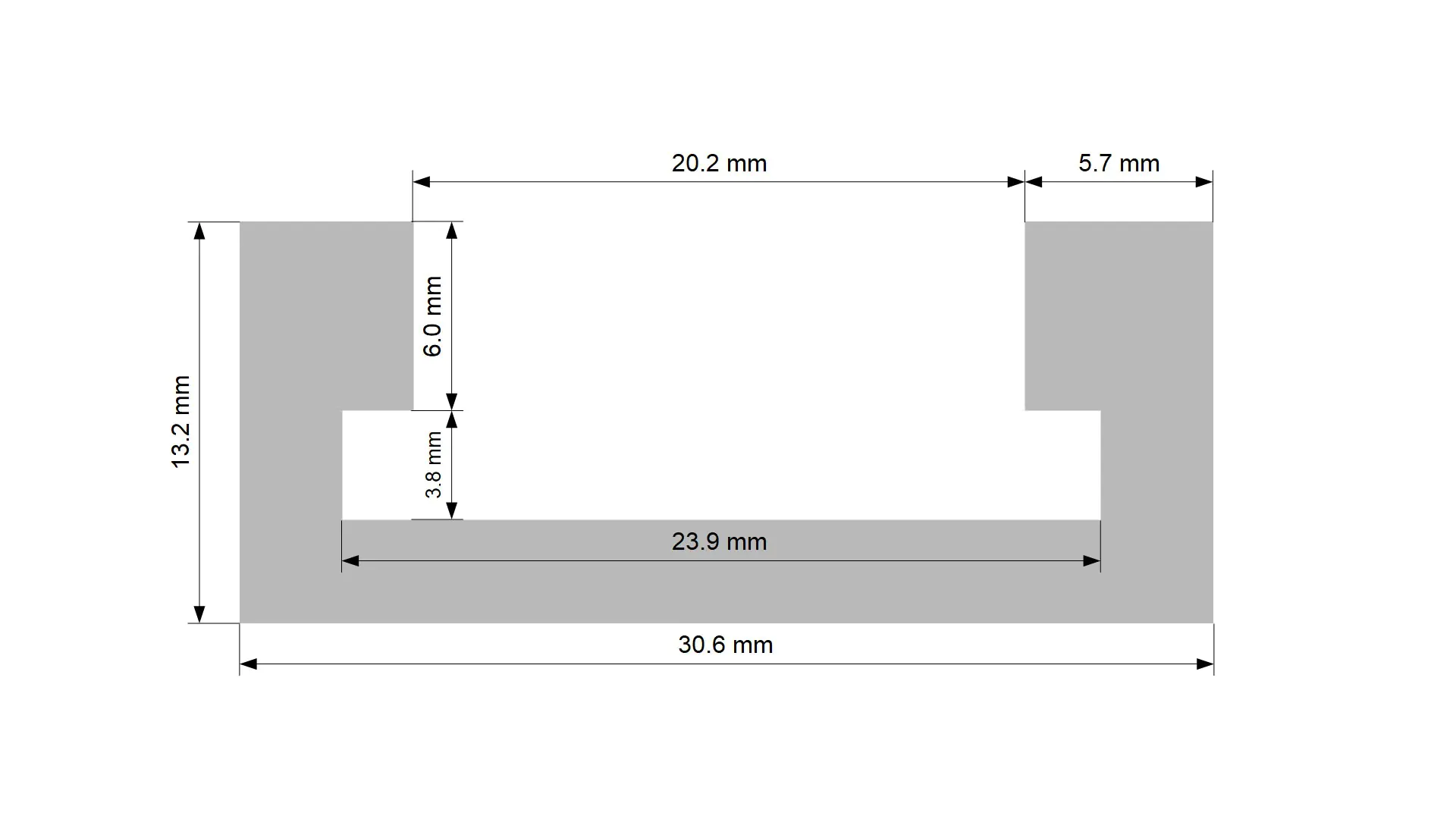 Canal à Onglets Rainure en T en Aluminium Longueur 813 mm JUUMA
