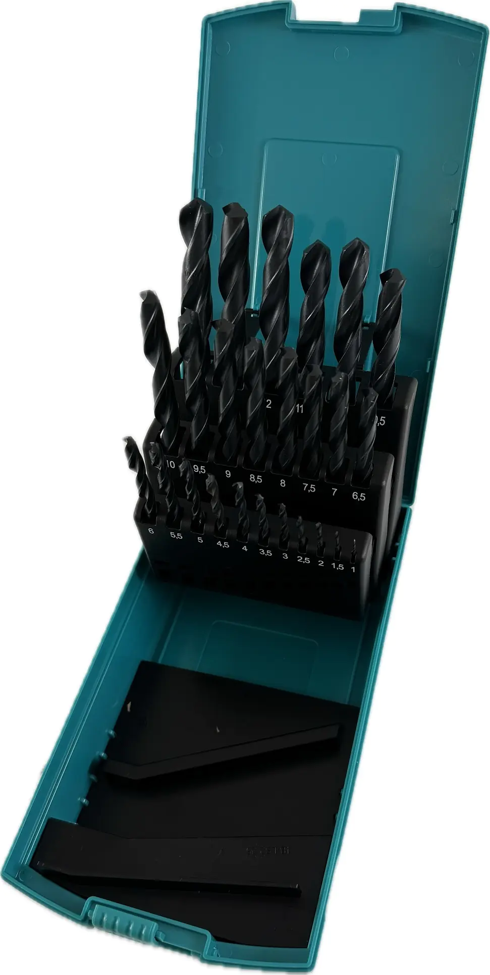 Jeu de Forets Hélicoïdaux 1.0 - 13.0 mm Progressif de 0.5 mm LOEHER-LB2 840/01 Roulé dans une Boîte en Plastique