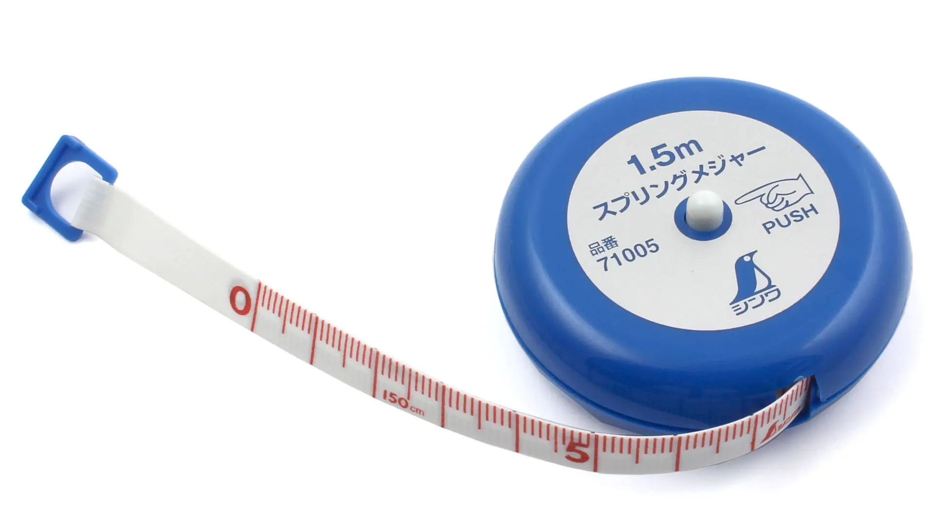 SHINWA Ruban à Mesurer à Ressort Très Flexible de 1.5 m