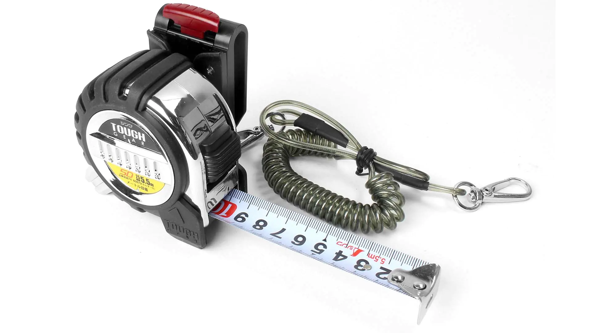 Mètre de Poche TOUGH GEAR SD de 5.5 m avec Clip de Ceinture SHINWA