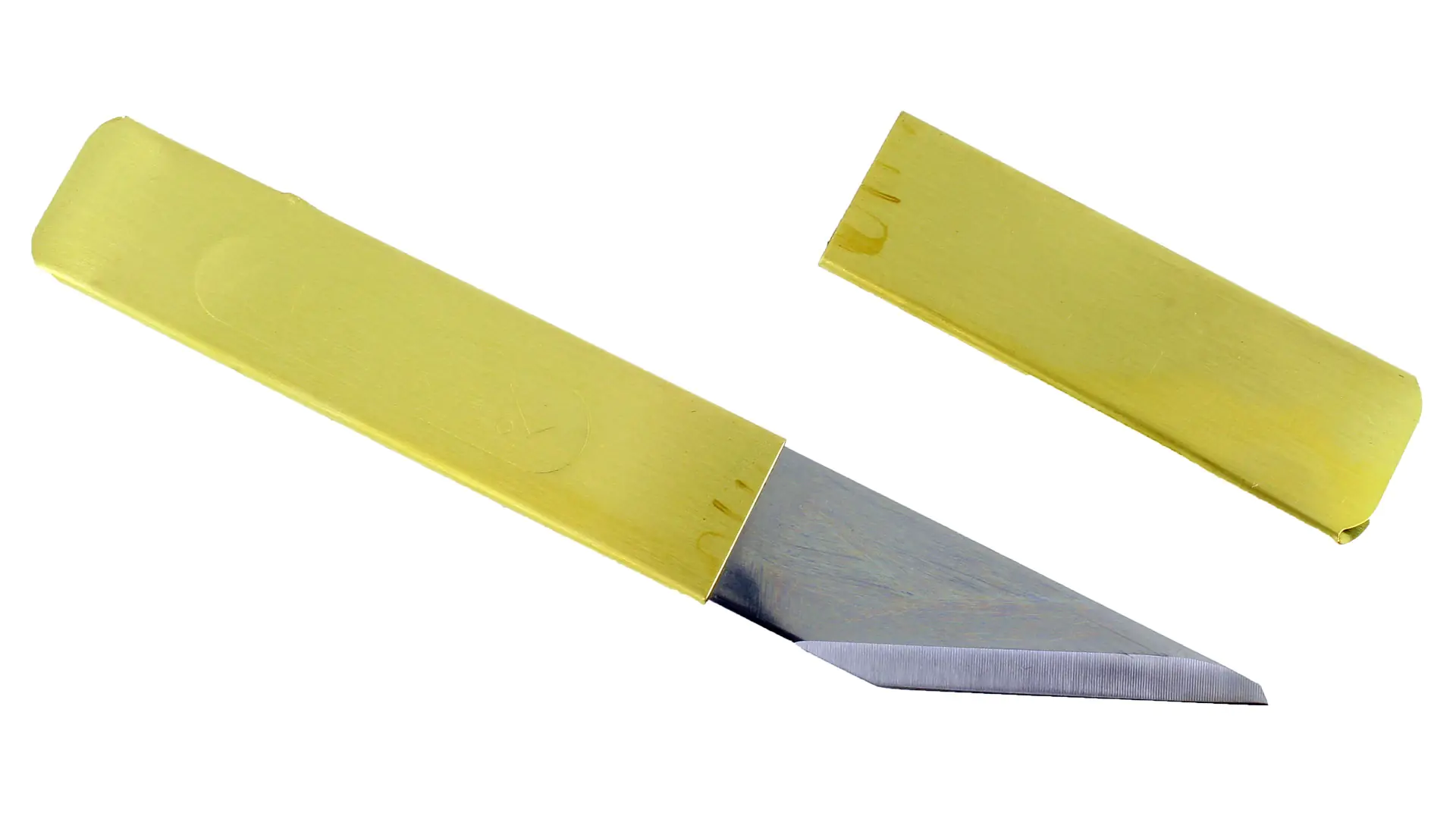 Couteau japonais à découper avec manche en laiton Couteau japonais à découper avec manche en laiton