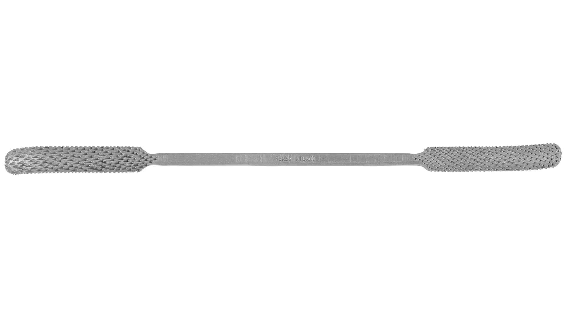 Râpe de Serrurier 25cm, Coupe 3 Arrondie des Deux Côtés Taillée à la main