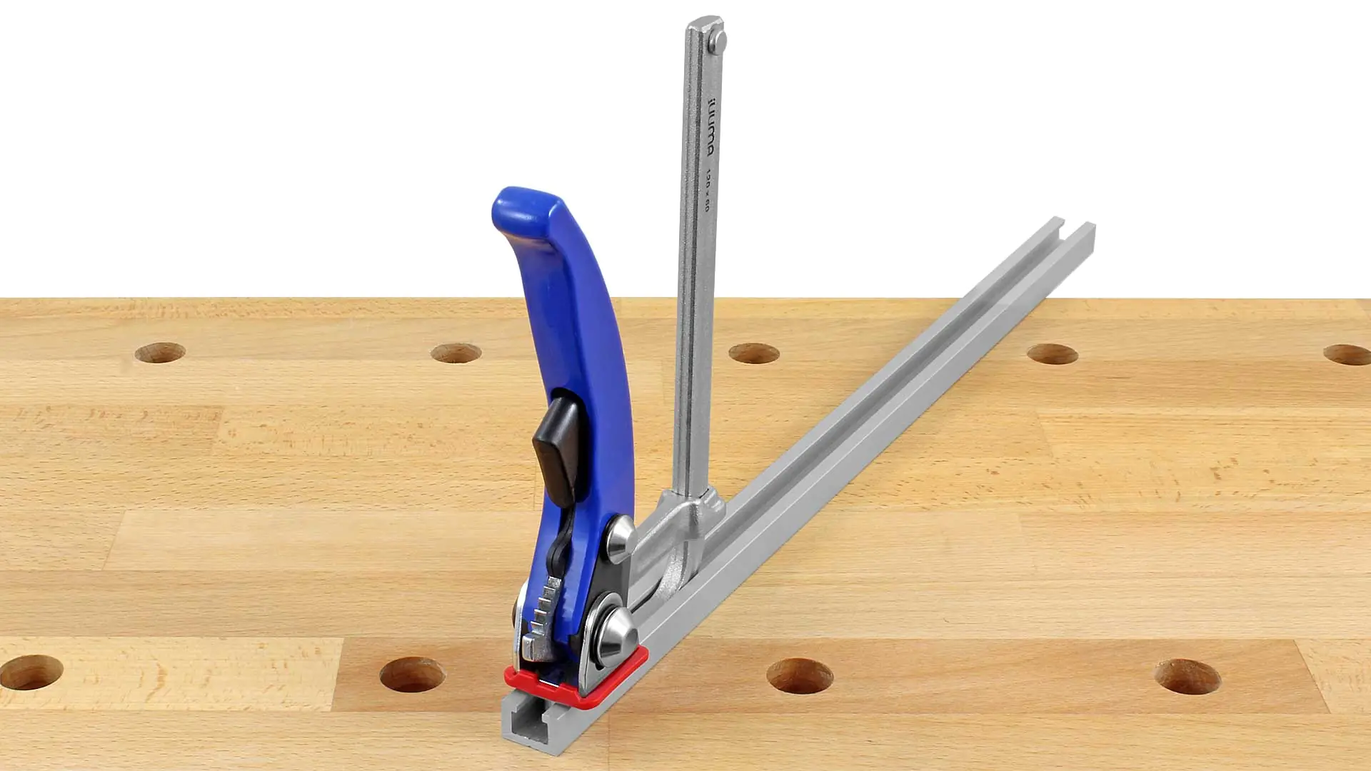 Serre-Joint pour Rail en T 120/60 mm avec Poignée Levier Patin P.P. Inclue JUUMA Serre-Joint pour Rail en T 120/60 mm avec Poignée Levier Patin P.P. Inclue JUUMA