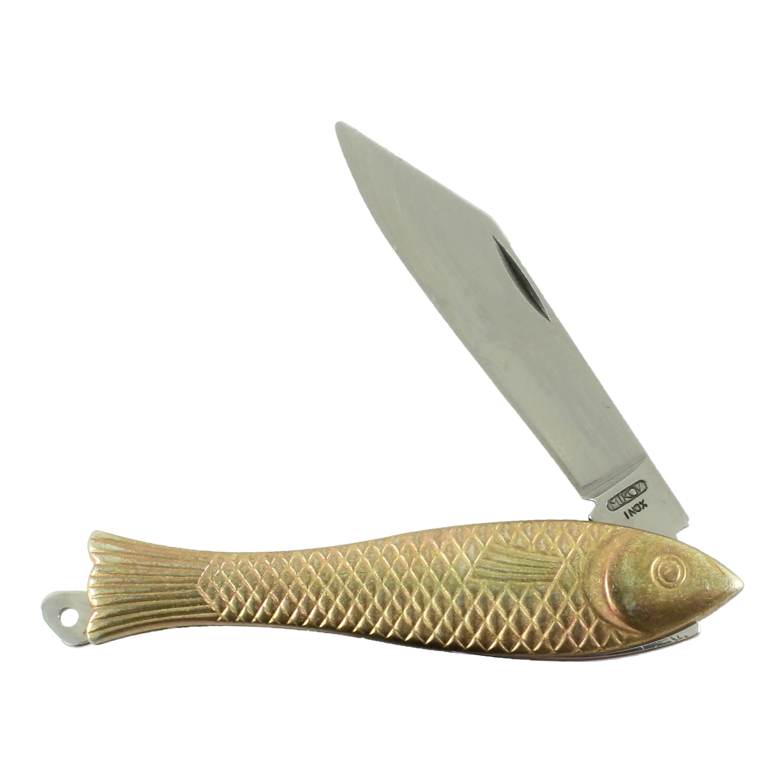 Couteau de poche Rybička de MIKOV Modèle YELLOW STONEWASH