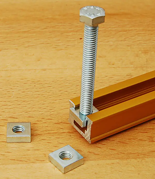 Écrou Carré M6 Taille 11 x 11 mm Hauteur 3.6 mm