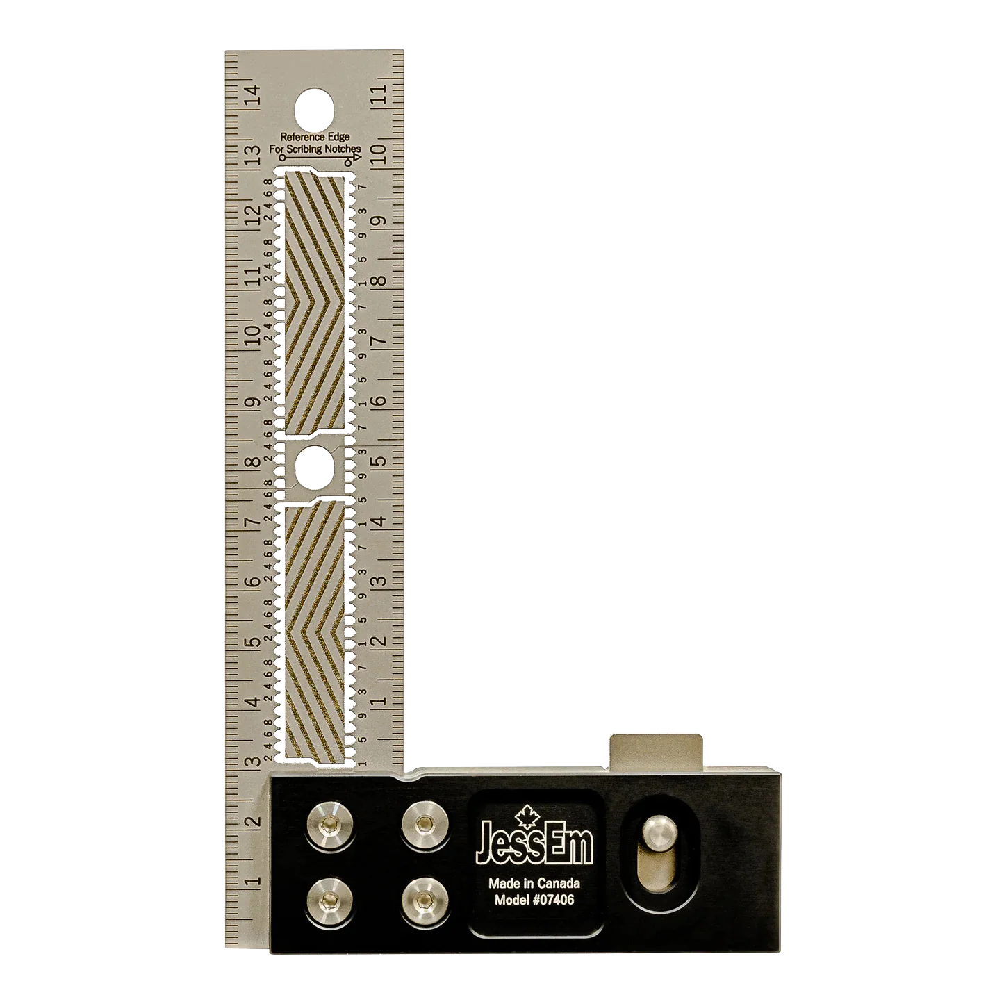 Equerre de précision en acier inoxydable Flex Grip | JessEm