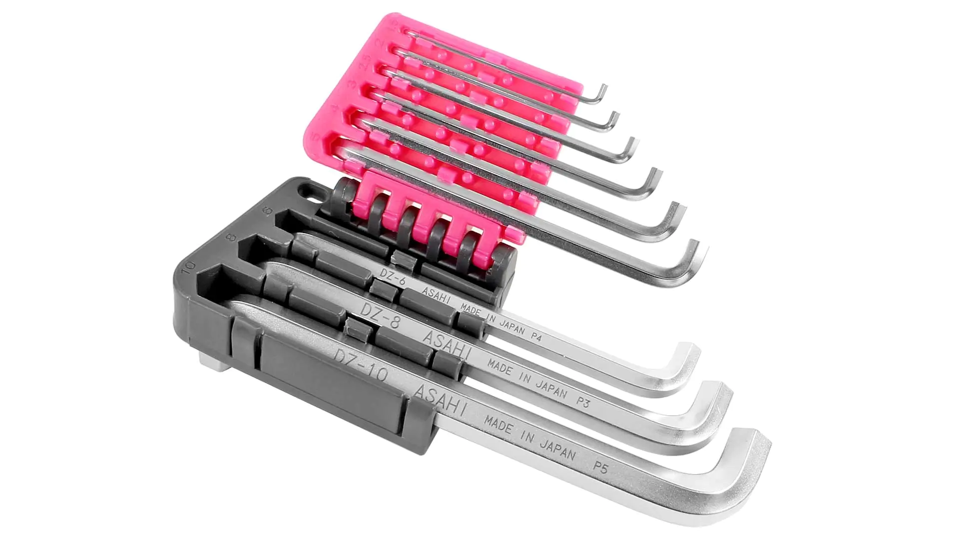 Ensemble de 9 Clés Allen Courtes avec 2 Bras Courts 1.5-2-2.5-3-4-5-6-8-10 mm ASAHI Ensemble de 9 Clés Allen Courtes avec 2 Bras Courts 1.5-2-2.5-3-4-5-6-8-10 mm ASAHI