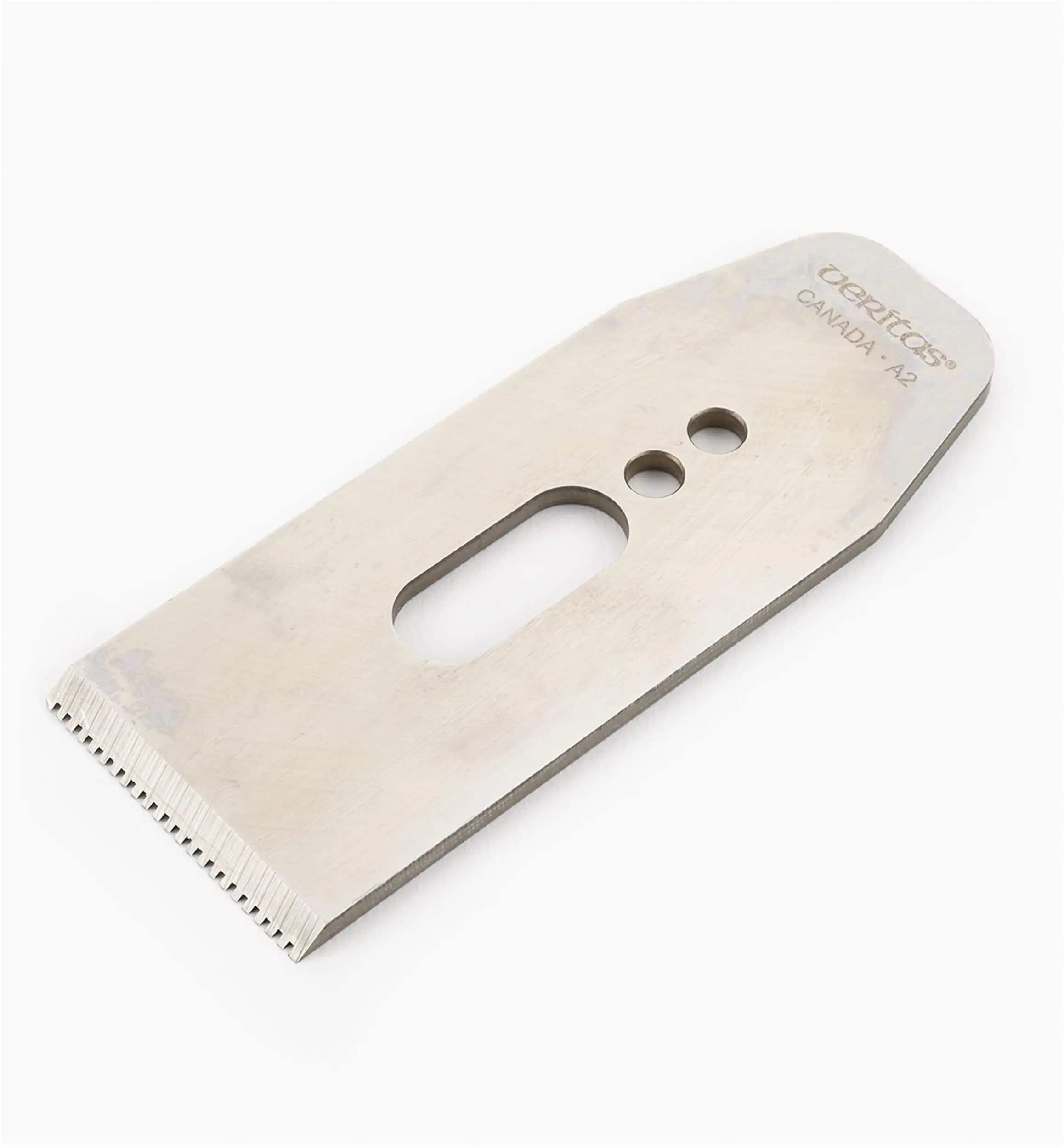 Lame A2 à Dents 38° 44mm grossier pour Petit Rabot de Lissage Biseauté VERITAS