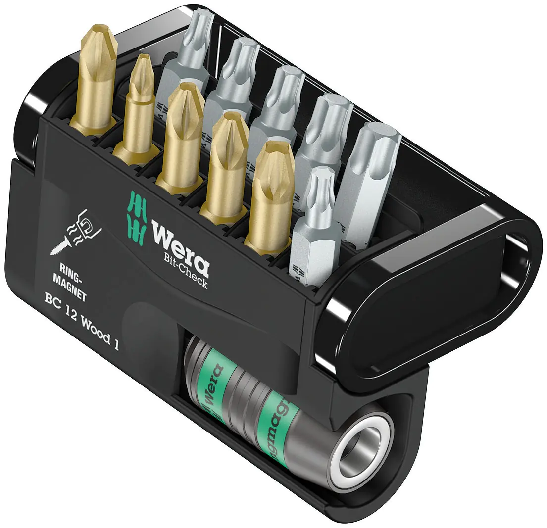 Support avec 12 Embouts pour Bois 1 WERA