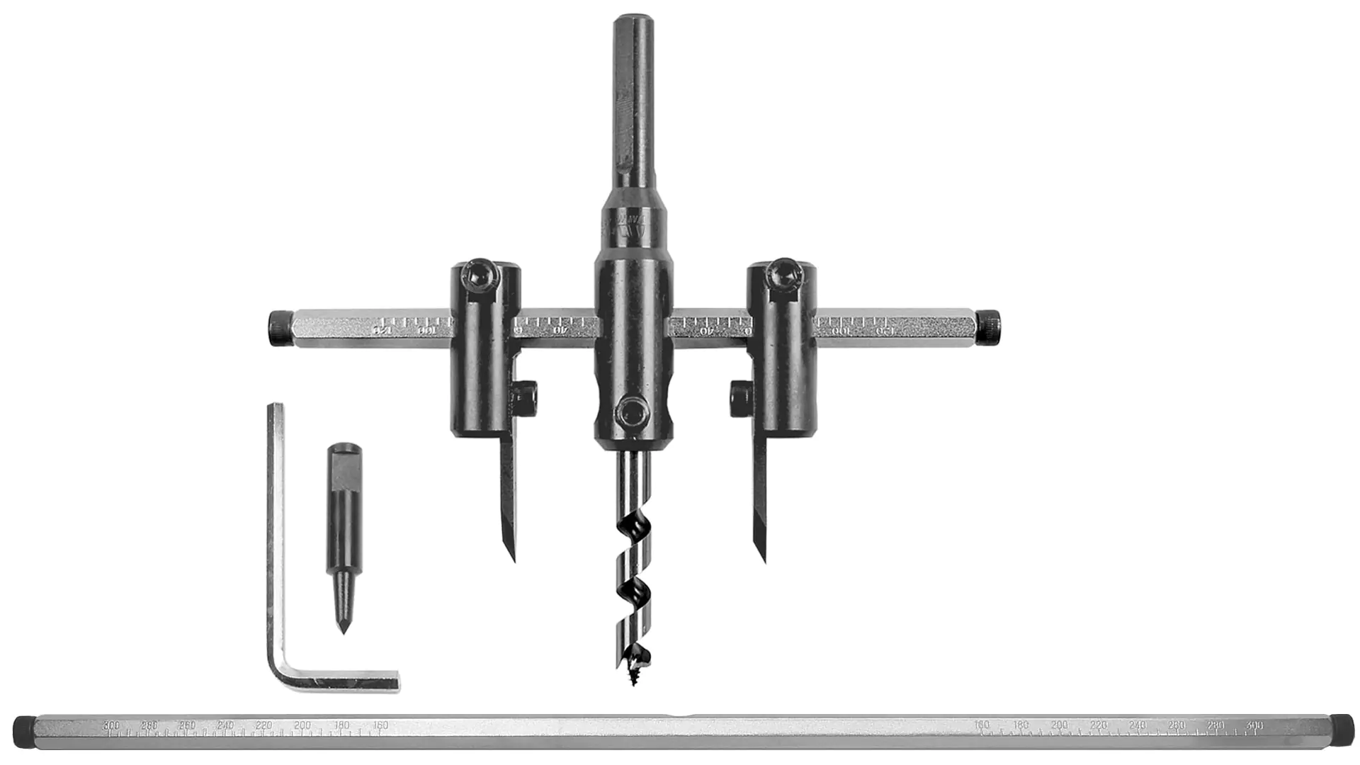 STAR-M SET1: Découpeur Circulaire n°36 en Acier Haute Vitesse / Tige Supplémentaire 300 mm