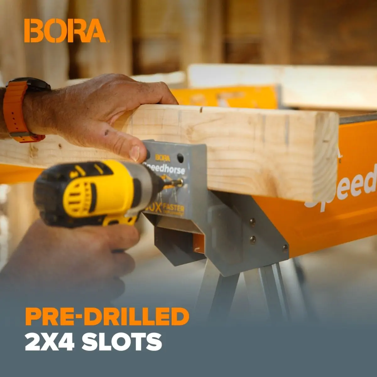 Set de 2 Chevalets de travail réglable « Speedhorse XT » PM-4550 BORA Set de 2 Chevalets de travail réglable « Speedhorse XT » PM-4550 BORA