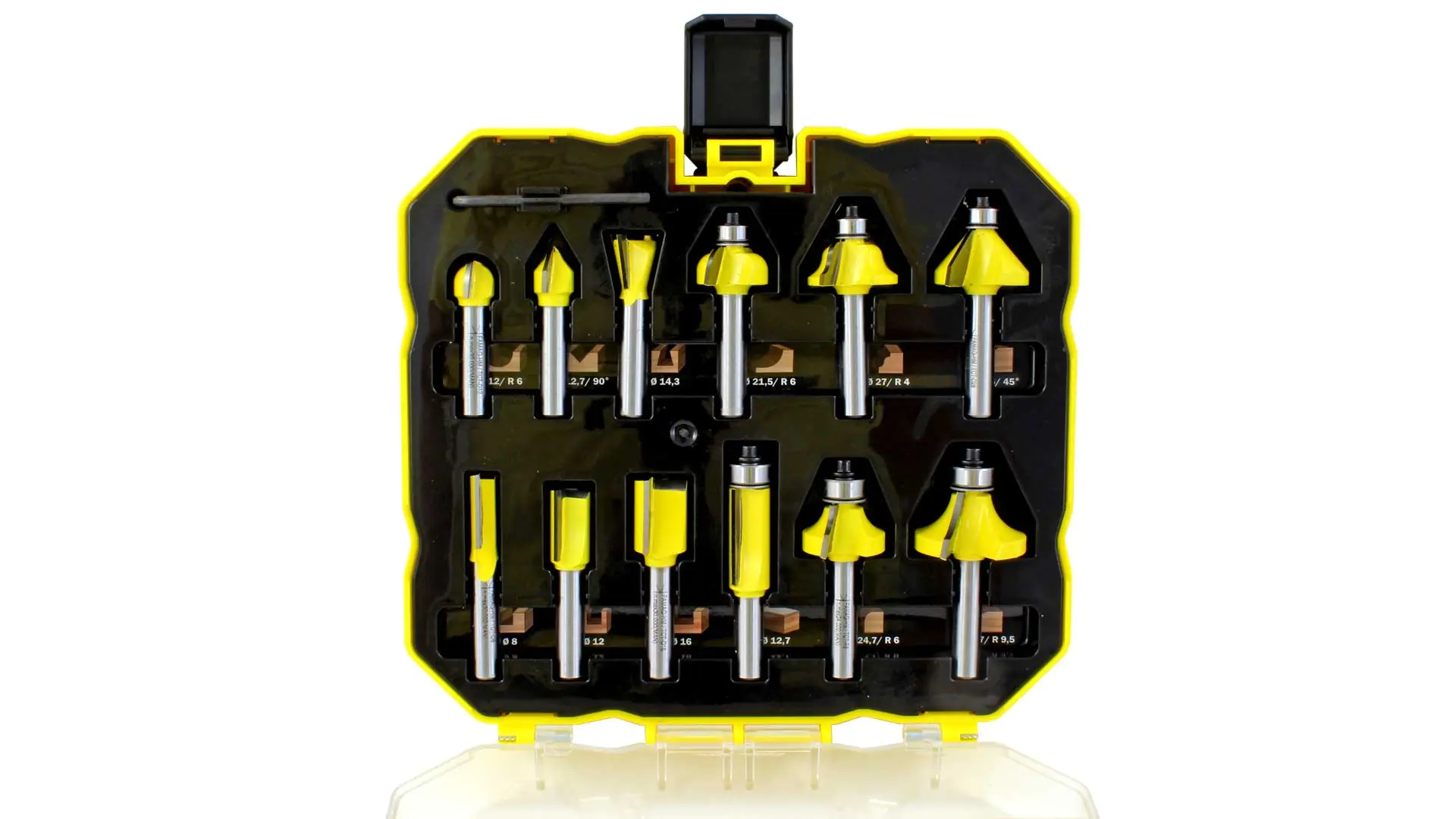 Set of 12 Router Bits in plastic Box Profi FAMAG Set of 12 Router Bits in plastic Box Profi FAMAG