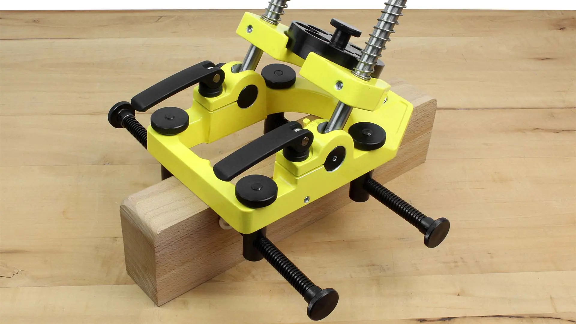 Support de Perçage Pivotant Profondeur de Trou Max 160 mm avec Ressort de Rappel, Serre-Joints, Plaque de Guidage de Foret FAMAG Support de Perçage Pivotant Profondeur de Trou Max 160 mm avec Ressort de Rappel, Serre-Joints, Plaque de Guidage de Foret FAMAG