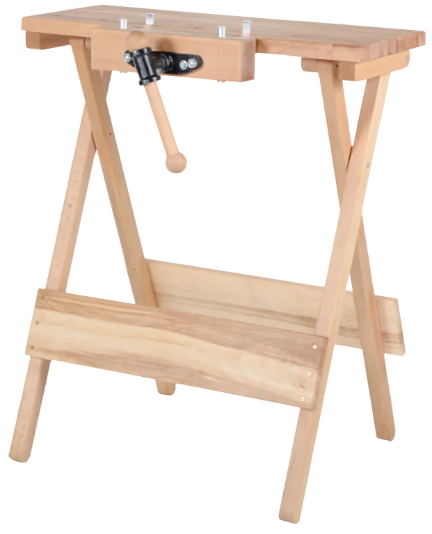 Hobelbank mobile avec étau avant 800 x 460 mm PINIE