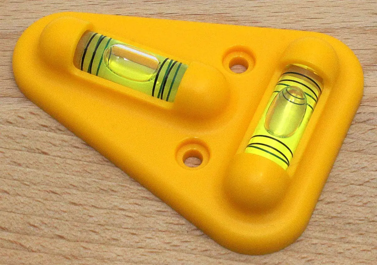 Niveau de Contrôle avec 2 Flacons Longueur = 74mm Largeur = 55mm Hauteur = 14mm