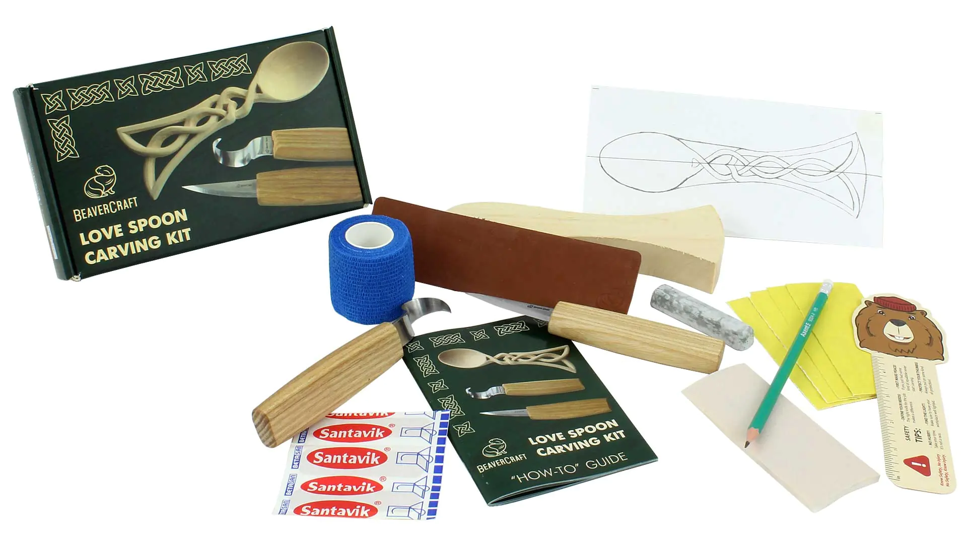 Hobby-Kit de sculpture cuillères en celt BEAVERCRAFT