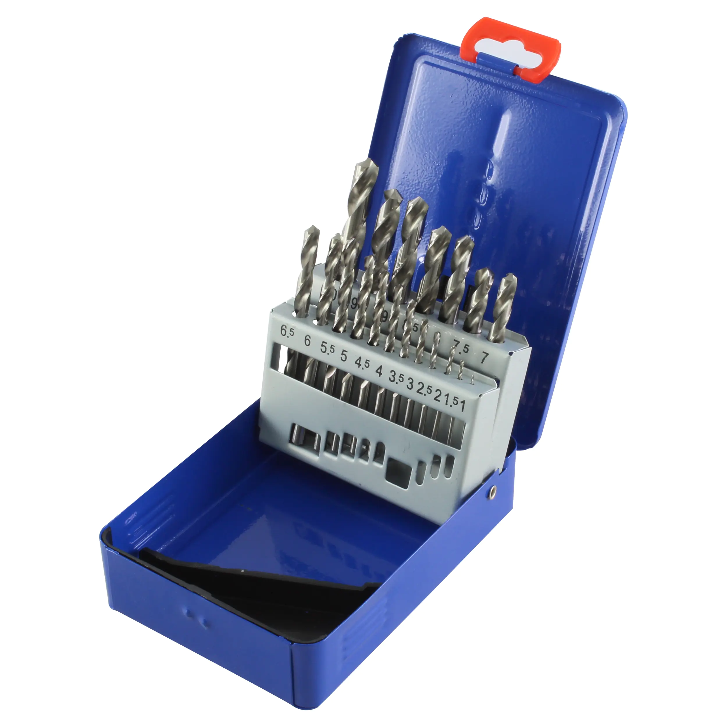 Jeu de Forets Hélicoïdaux 1.0 - 10.0 mm Progressif de 0.5 mm LOEHER 180/20 dans une Boîte en Plastique