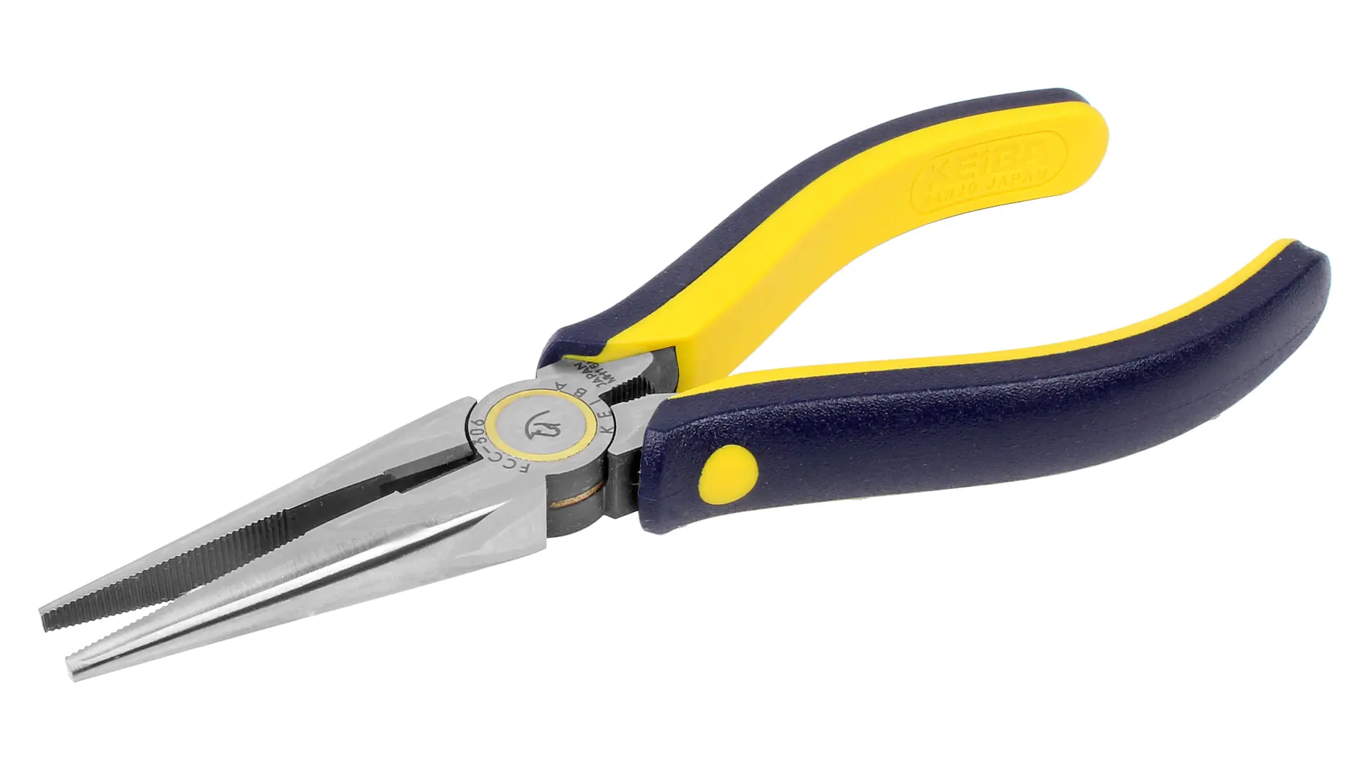 Pince Coupante à Bec Fin Manche Bi-Matière Longueur Totale 164 mm Série Haute Qualité KEIBA