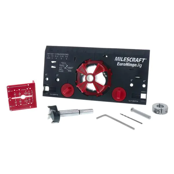 EuroHingeJig™ - Gabarit de perçage pour charnières à boîtier MILESCRAFT EuroHingeJig™ - Gabarit de perçage pour charnières à boîtier MILESCRAFT