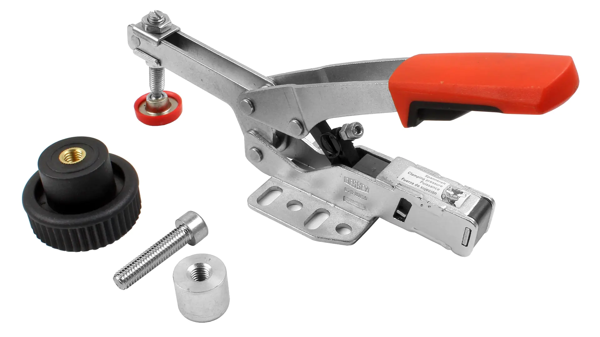 STC-HH20 Serre-Joint Levier à Ajustement Auto avec Position de Verrouillage Horiz et Base Horizontale avec Adaptateur pour Tables Multifonctionnelles BESSEY