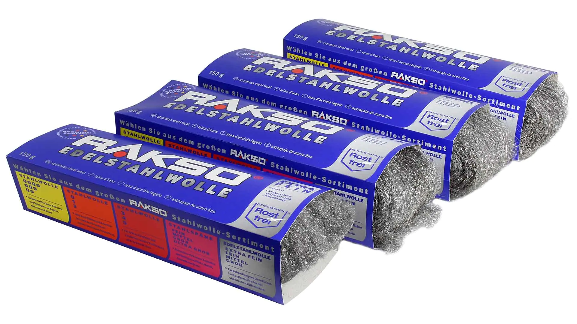 Laine d'acier inoxydable 150g RAKSO