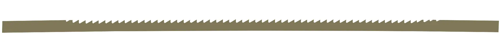 Lame de Défilement Standard pour Scie à Chantourner Longueur 130 mm - 6 Dents par cm = 15 TPI Douze Pièces PEGAS