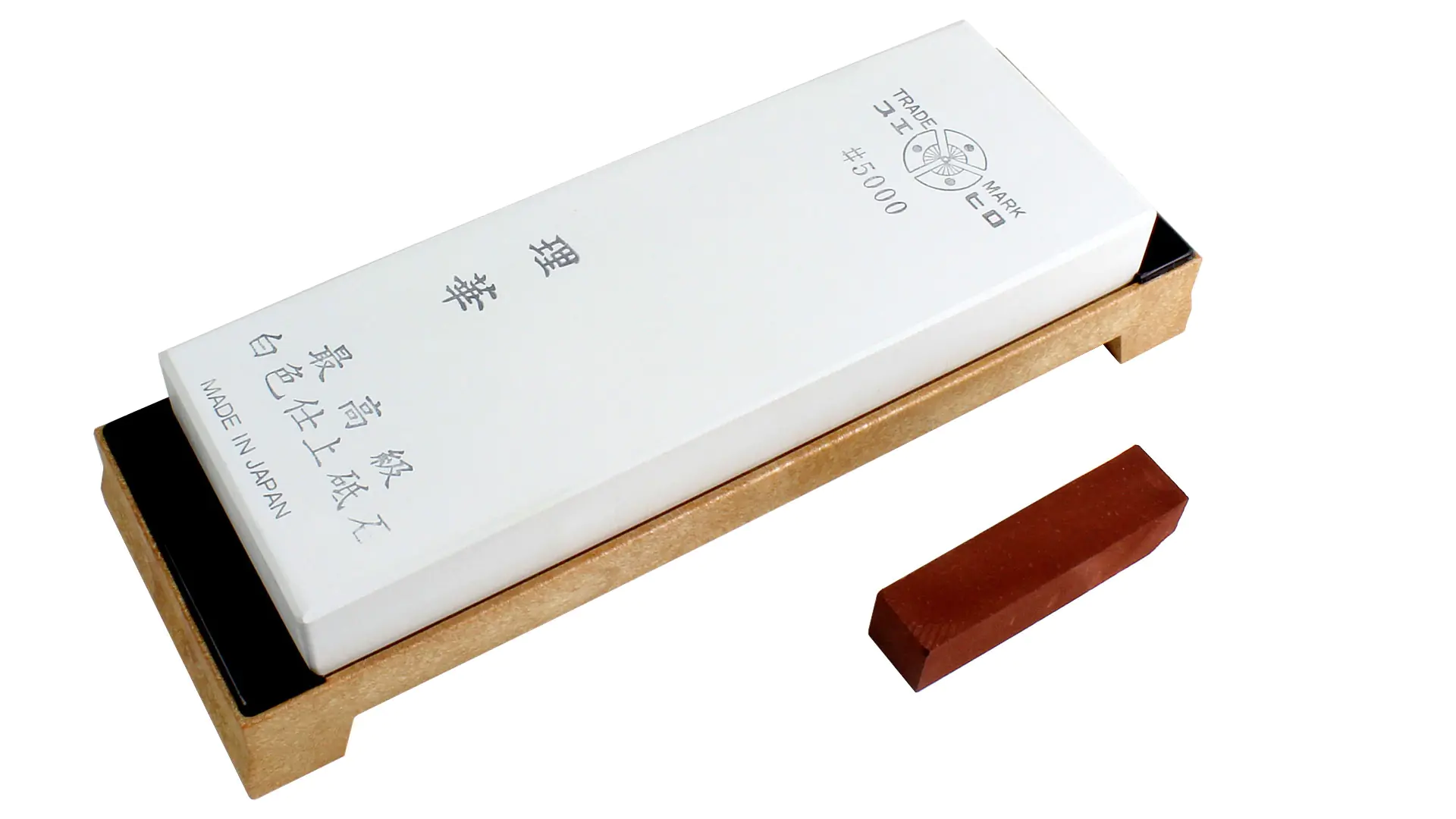 SUEHIRO RIKA Pierre à Affuter Japonaise avec Support Grain de 5000 Taille 205x73x23 mm