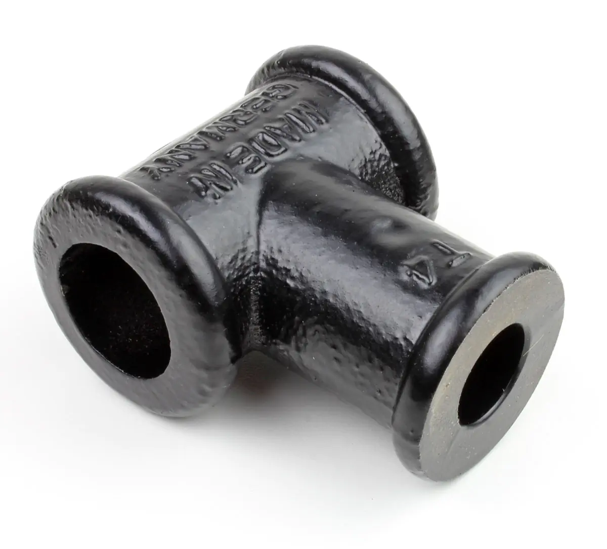 Pièce en T T4 pour étau d'établi - Trou d'axe 20mm - Trou pour Barre de manche 27mm