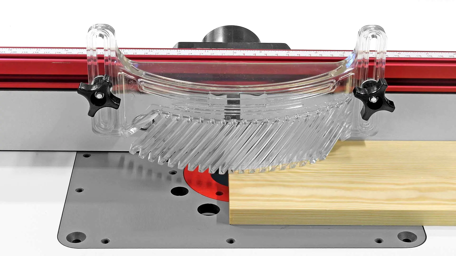 Arched Featherboard with Protector Guard Function Arched Featherboard with Protector Guard Function