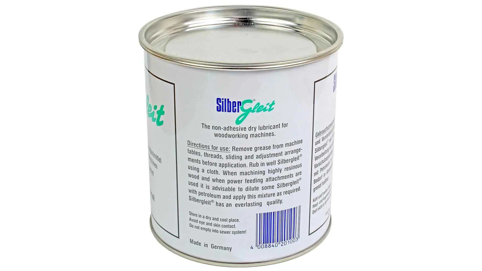 Silbergleit, Lubrifiant Sec pour Machines à Bois, 1000 ml