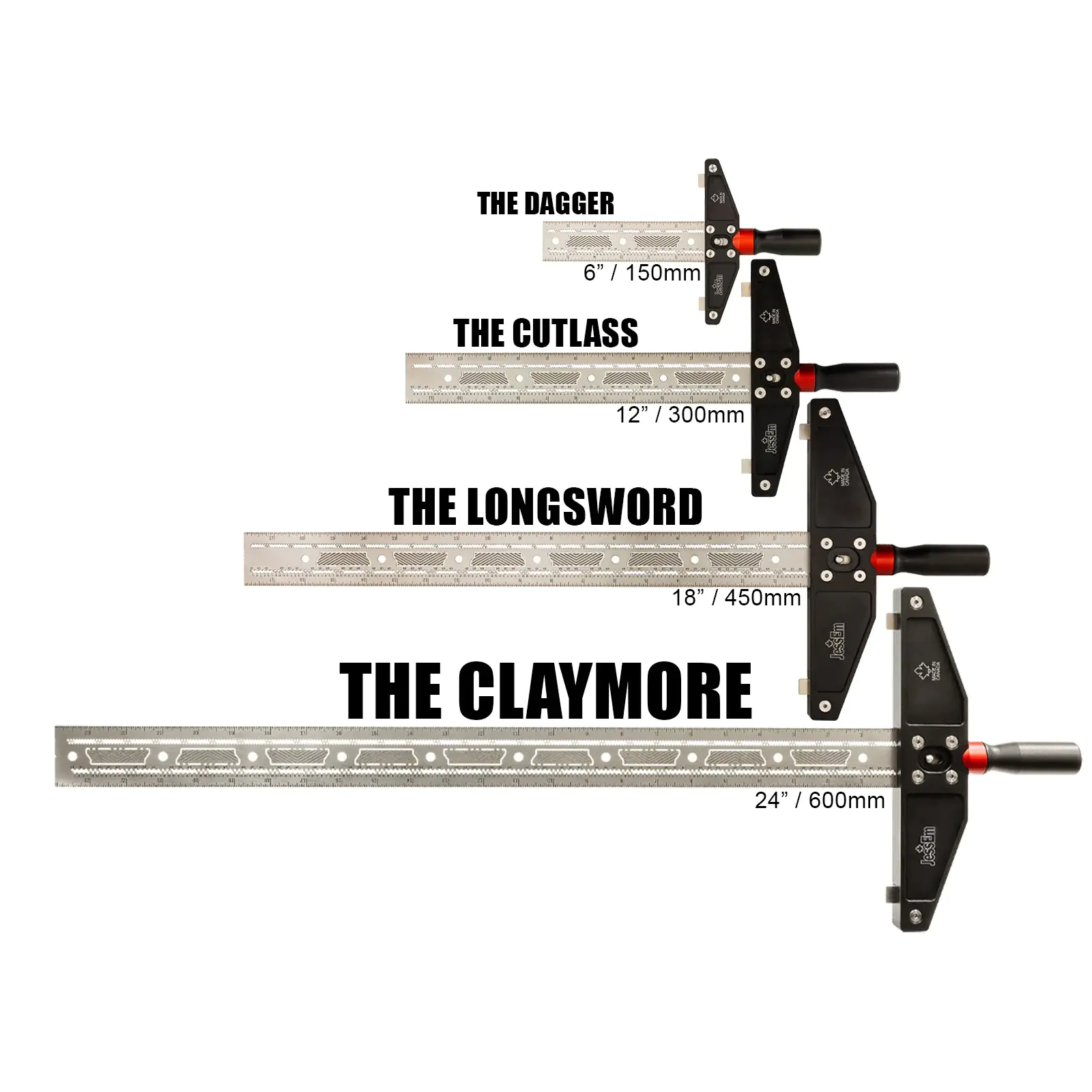 Équerre de précision Sword T 600 mm "Claymore" JessEm