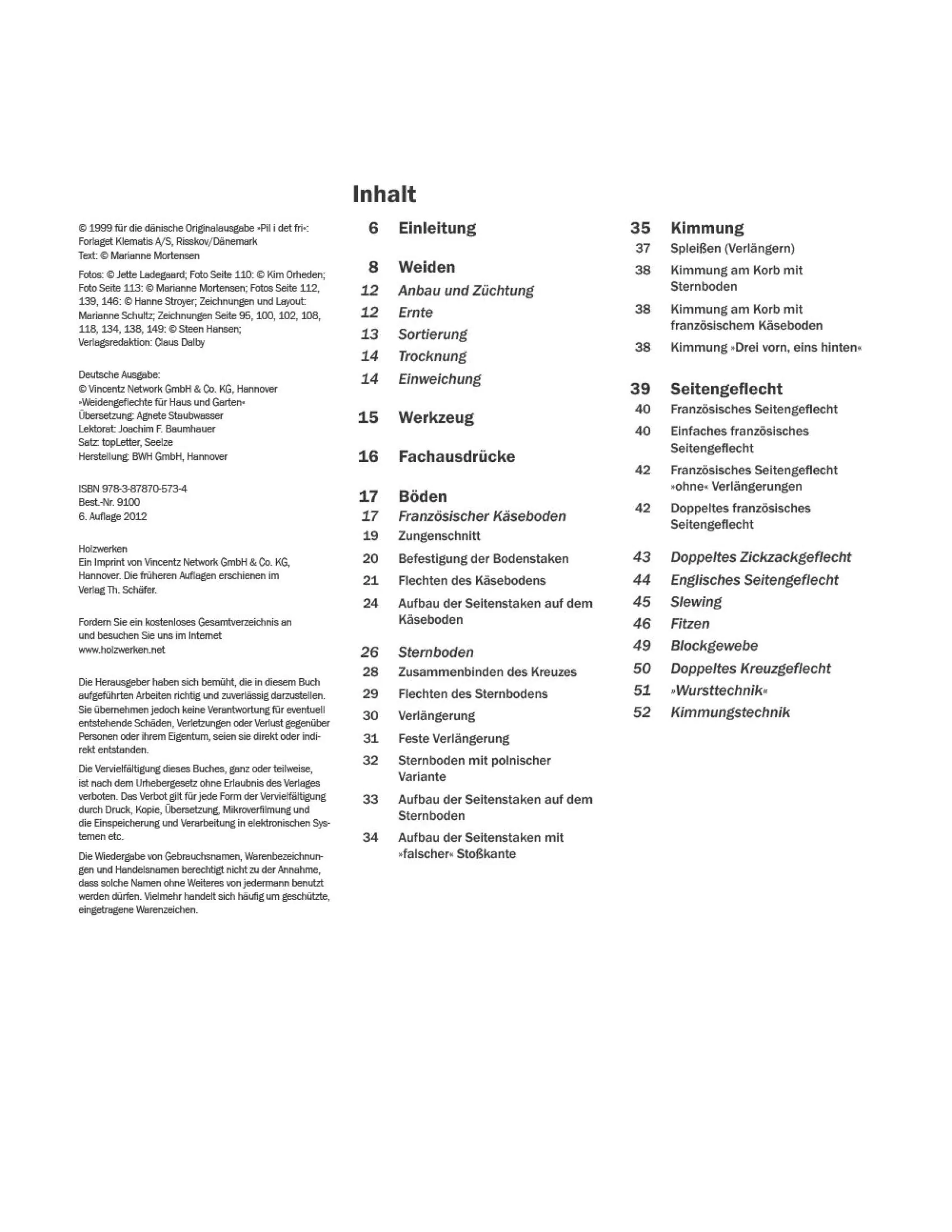 Weidengeflechte für Haus und Garten/Marianne Mortensen