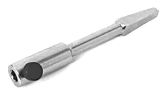 Accessoire pour Perceuse Manuelle avec Porte-embout hexagonal interne de 1/4 po (6,35 mm) avec vis et arbre carré conique