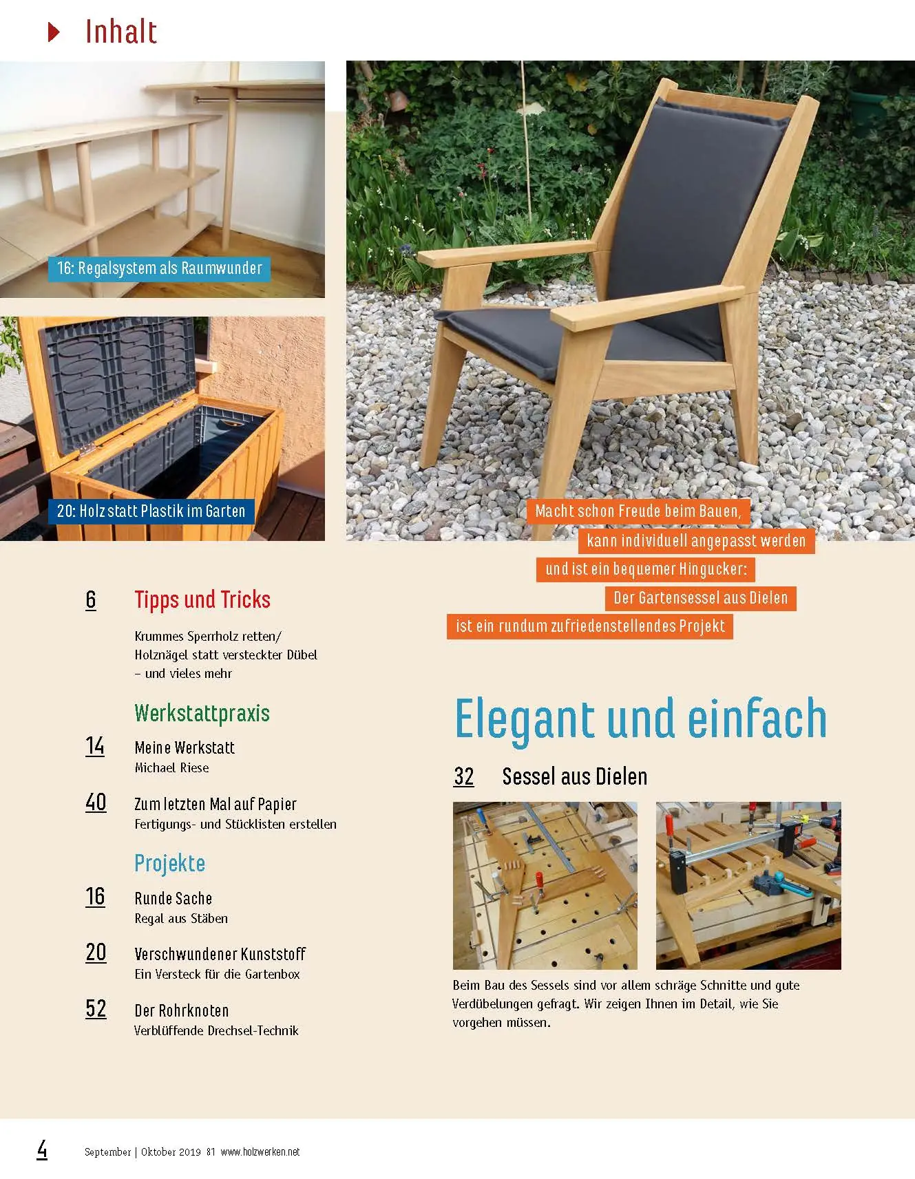 Holzwerken Ausgabe 81 September/Oktober 2019