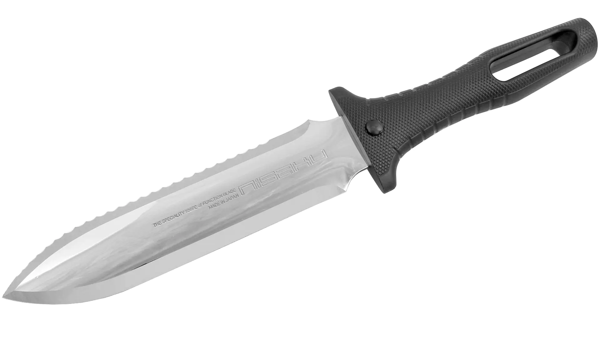 Outil de Creusage Japonais HORI HORI avec Lame en Acier Inoxydable et Poignée en Plastique Elastomère NISAKU