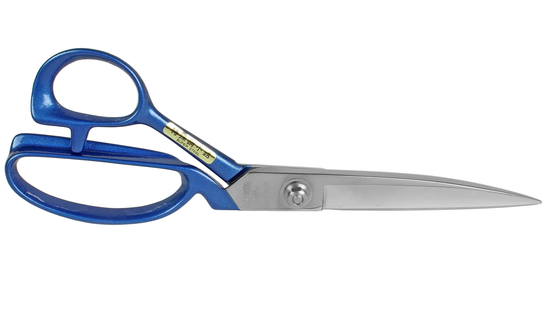 Cisailles de Tailleur Japonaises Longueur Totale 240mm Poignée en Inox Bleue TAKEJISAKU