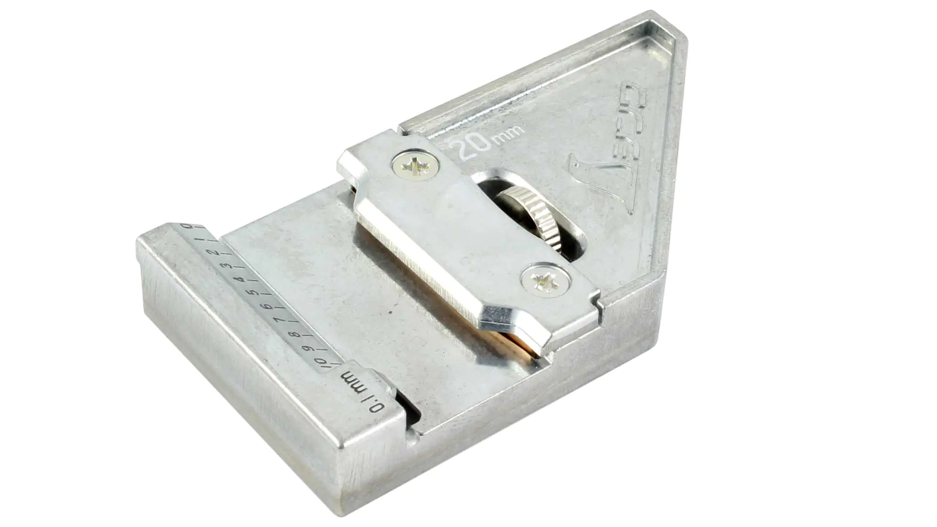 Butée métallique pour les équerres de charpentier SHINWA de 20 mm de large SHINWA