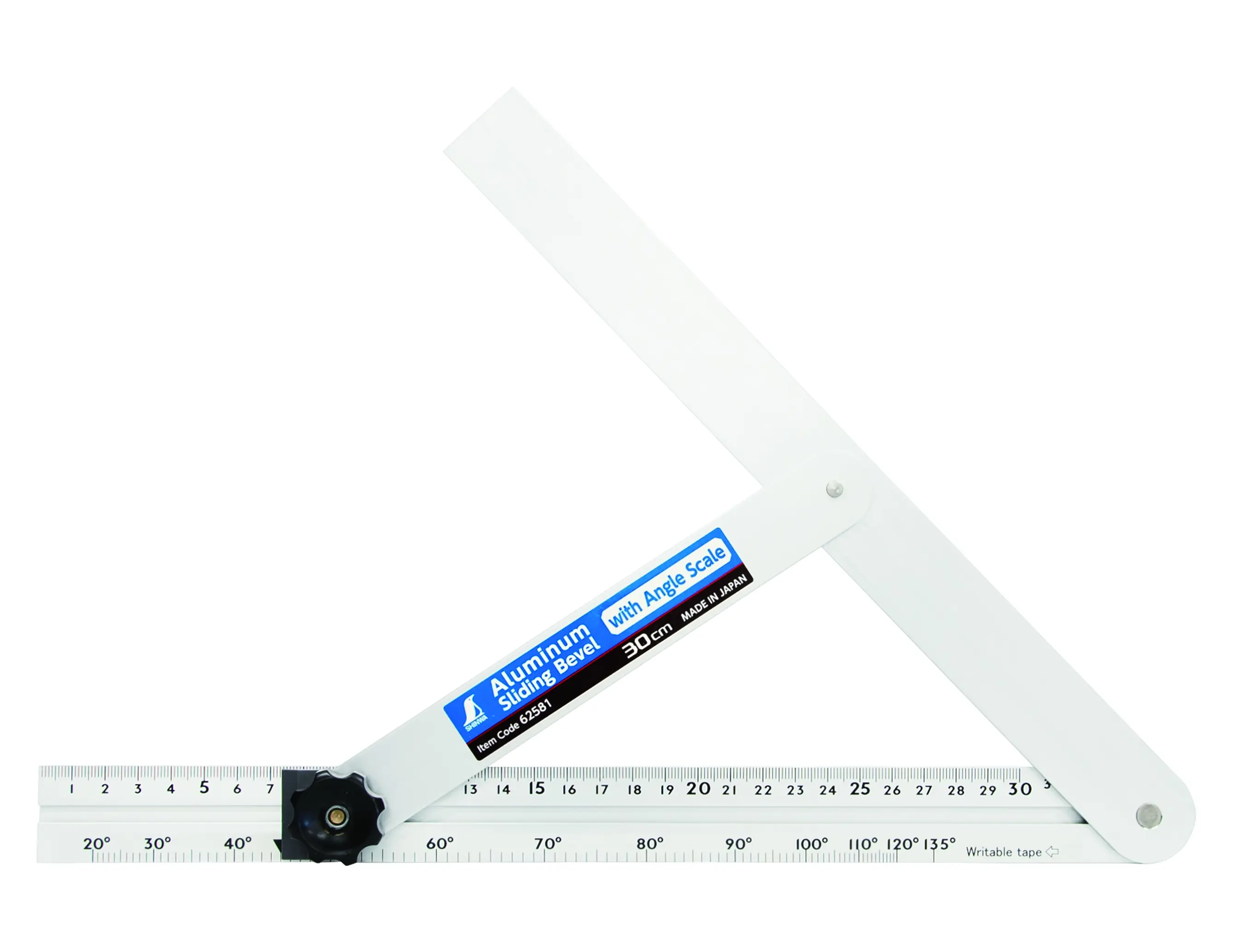 Fausse Équerre Coulissante en Aluminium 30cm SHINWA