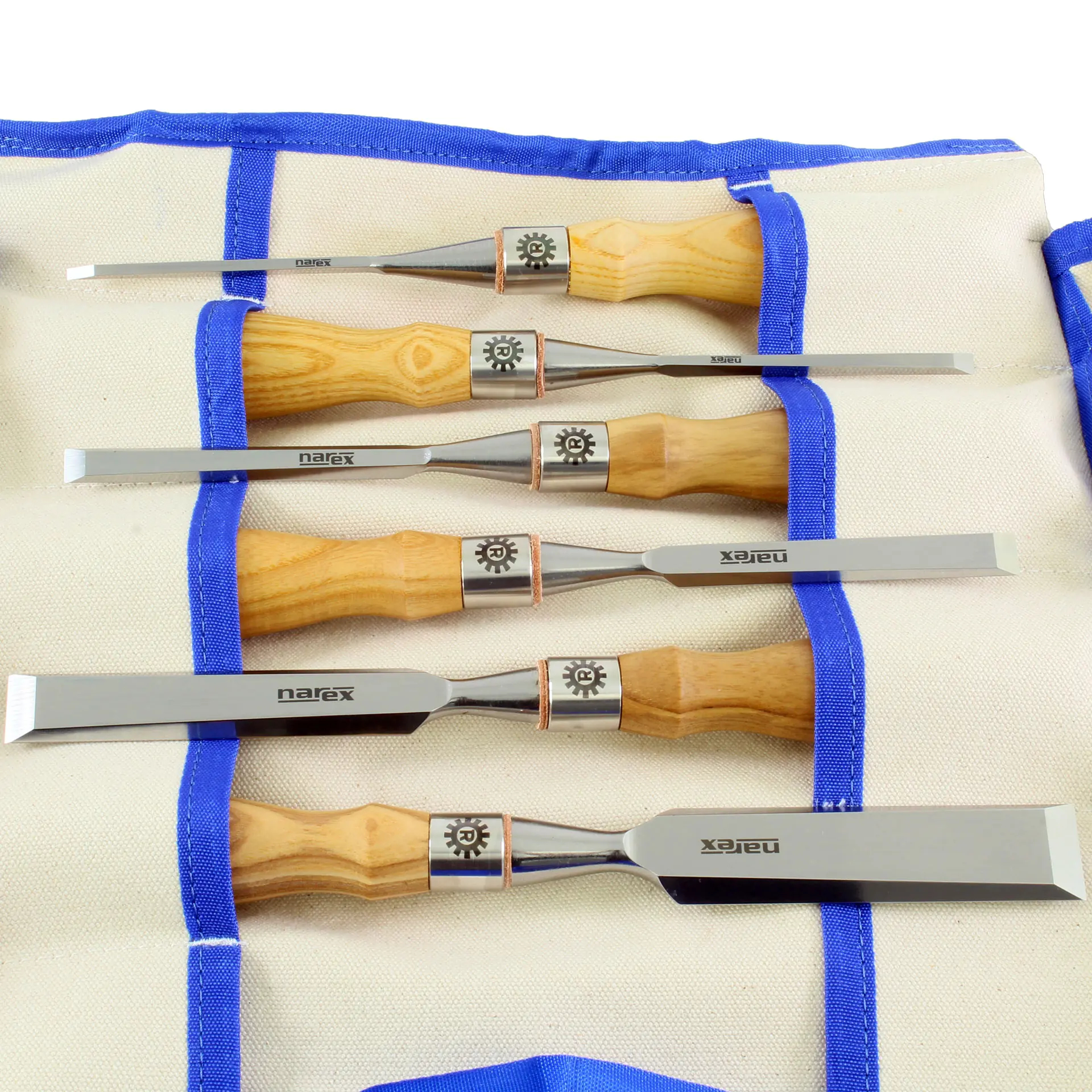 Jeu de 6 ciseaux RICHTER dans un sac à roulettes en toile 3-6-10-13-19-25 mm NAREX Jeu de 6 ciseaux RICHTER dans un sac à roulettes en toile 3-6-10-13-19-25 mm NAREX