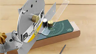 Pour vérifier l'angle des onglets
