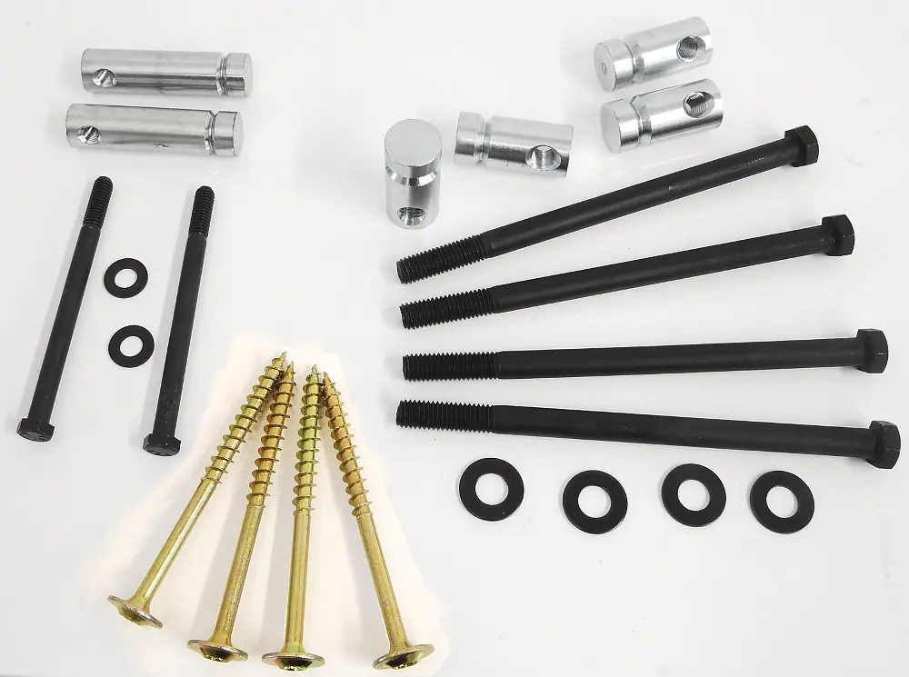 Pack de Matériel de Construction d'Etabli (4 Écrous Barillets 2 Écrous Barillets avec Embout 4 Vis à Bois Spax 5 x 3/8 po) BENCHCRAFTED Pack de Matériel de Construction d'Etabli (4 Écrous Barillets 2 Écrous Barillets avec Embout 4 Vis à Bois Spax 5 x 3/8 po) BENCHCRAFTED