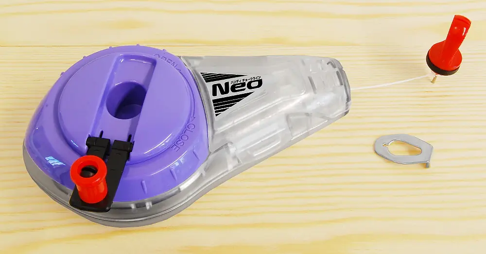 Fil de Marquage à la Craie avec Rembobinage à la Main Corde Fine SHINWA Fil de Marquage à la Craie avec Rembobinage à la Main Corde Fine SHINWA