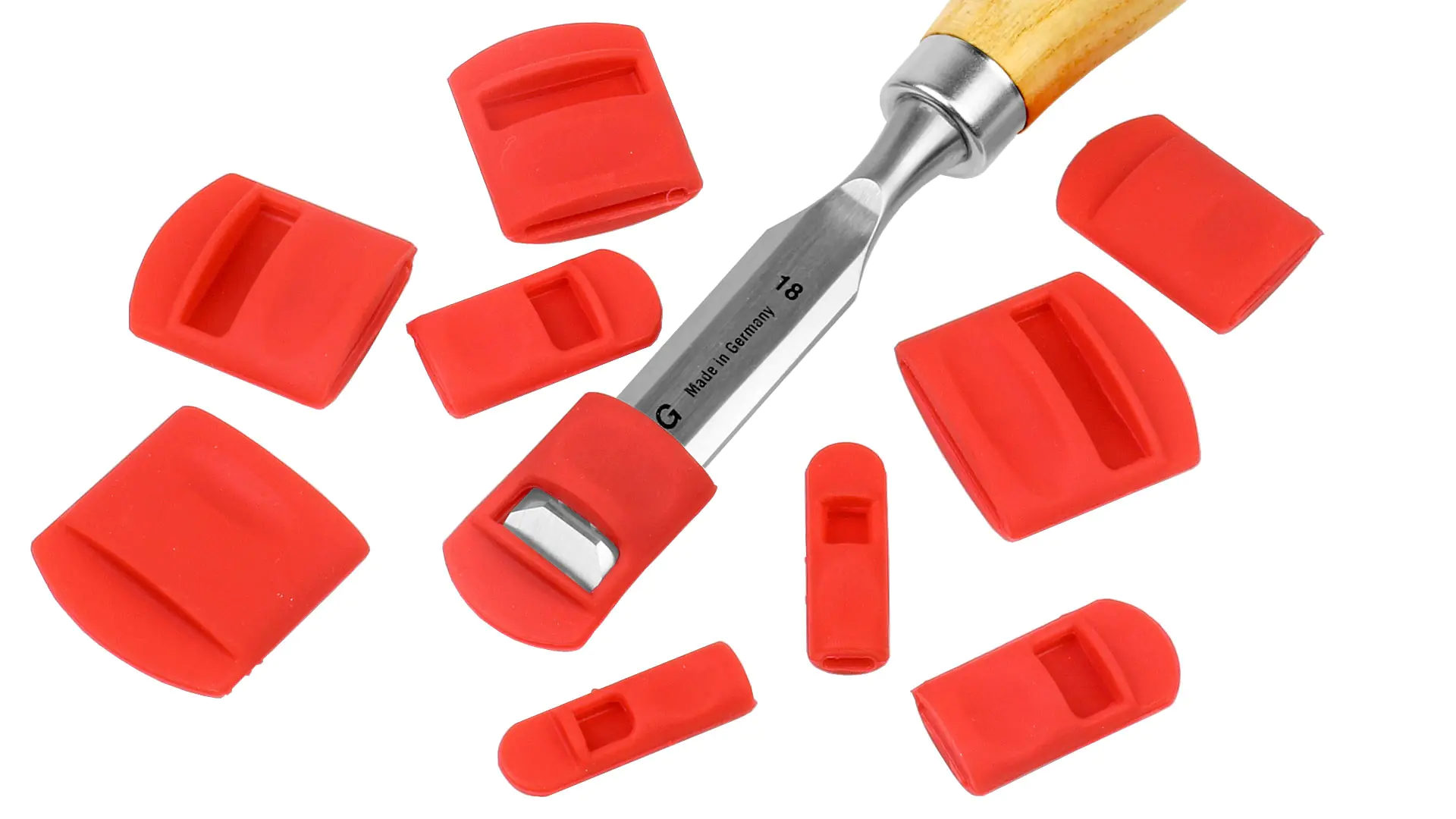 Coffret de 10 Embouts en Silicone pour Ciseaux à bois