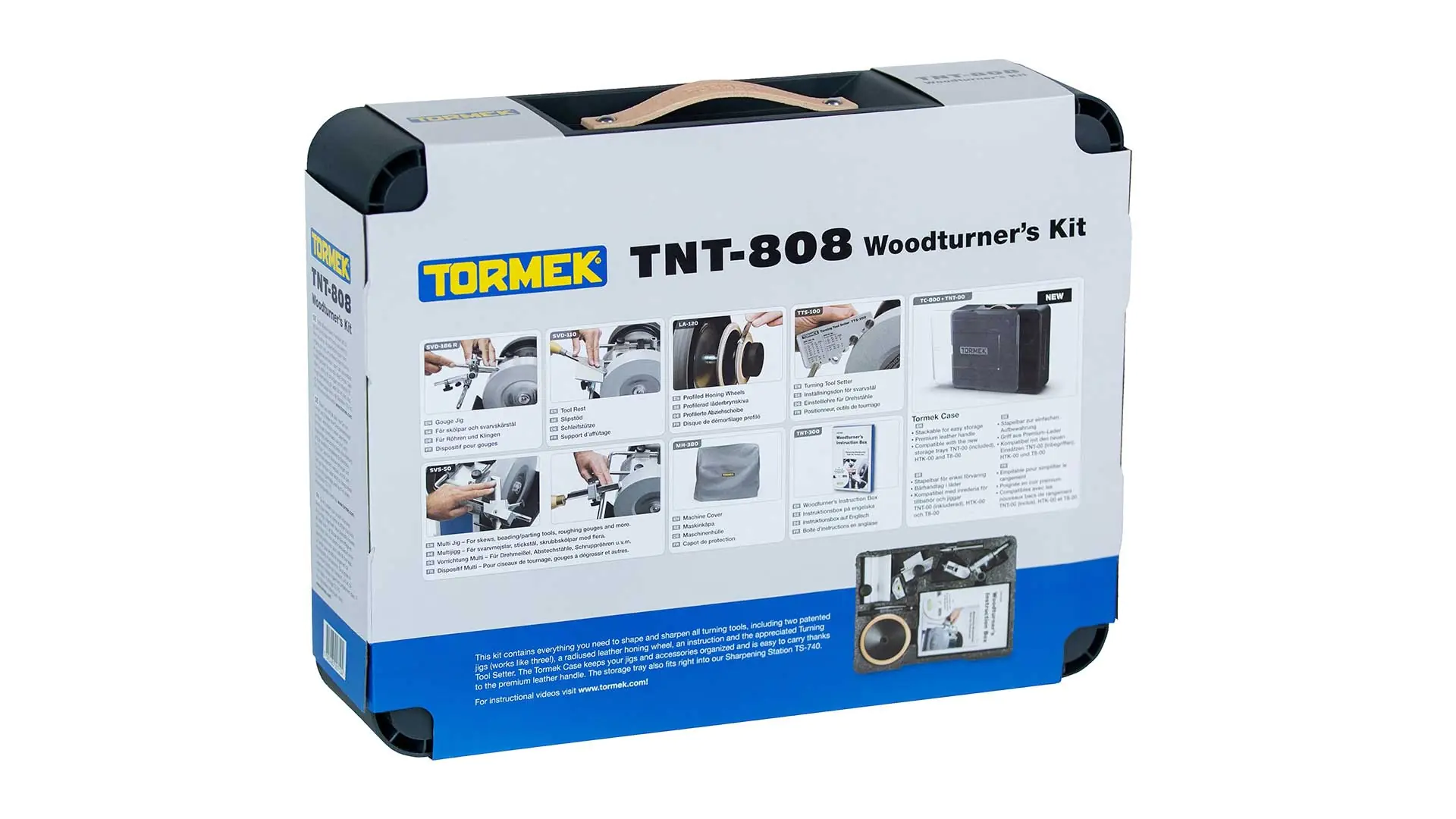 TNT-808 Kit Tormek du Tourneur sur Bois Comprenant le SVD-186 R, SVD-110, LA-120, TTS-100, SVS-50, MH-380, TNT-300, TC-800 + TNT-00